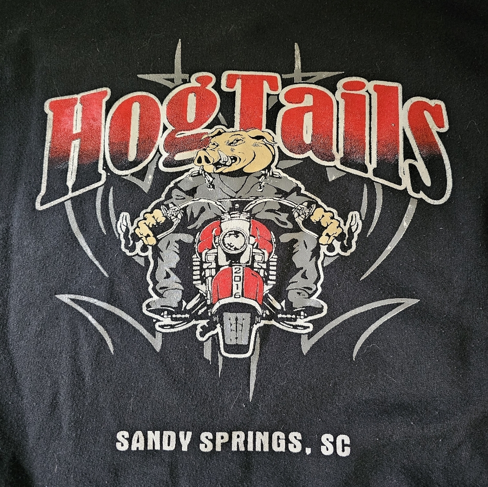 Hog Tails Biker Bar Hoodie  Sweatshirt